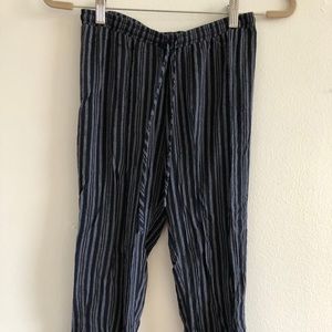 Striped jogger capris Abbeline